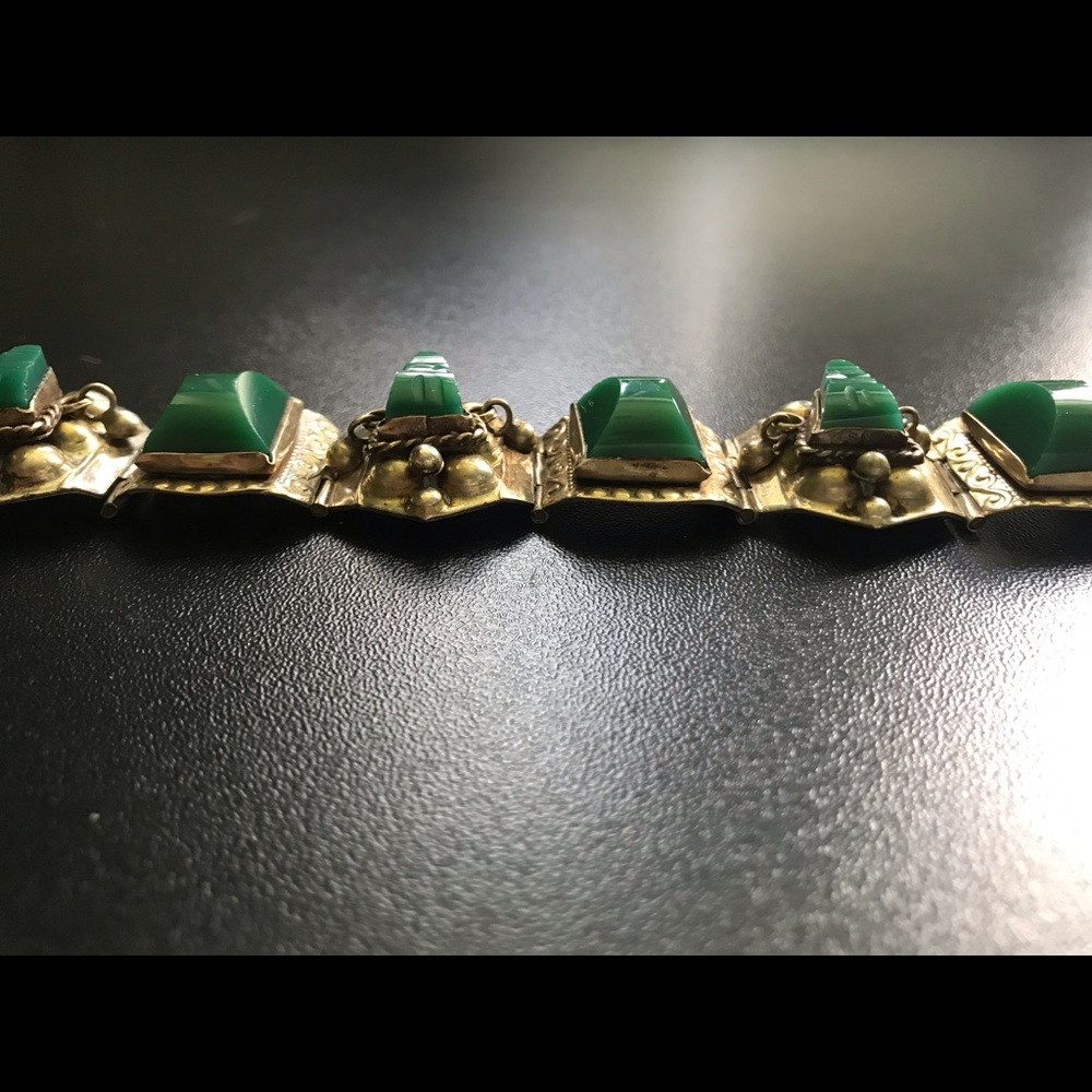 Vintage Hecho en Mexico hinged Bracelet